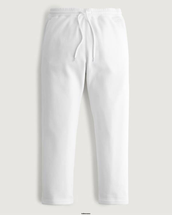 pantalon de survêtement droit Hommes blanc Hollister bas RRRJX1375