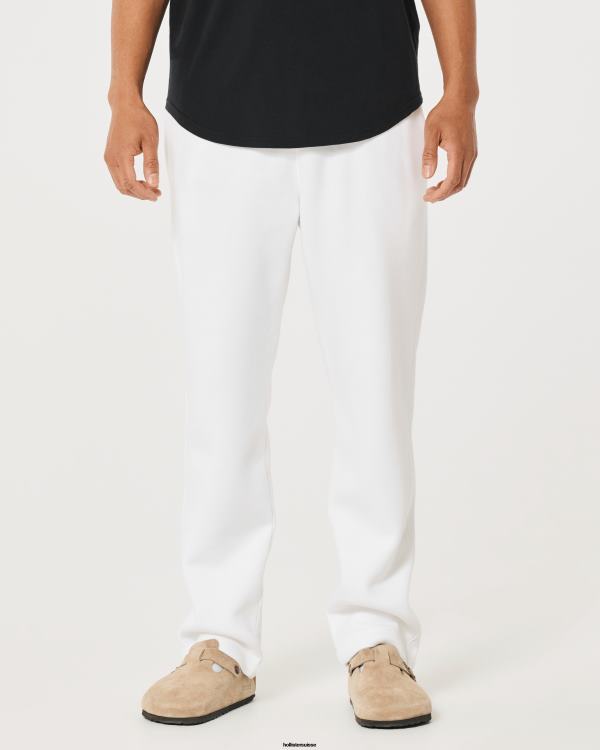 pantalon de survêtement droit Hommes blanc Hollister bas RRRJX1375