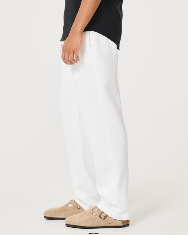 pantalon de survêtement droit Hommes blanc Hollister bas RRRJX1375