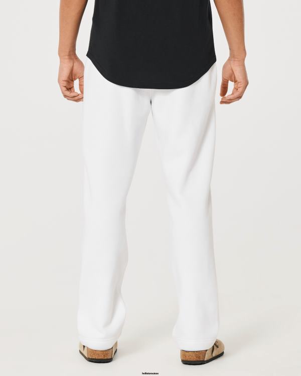 pantalon de survêtement droit Hommes blanc Hollister bas RRRJX1375