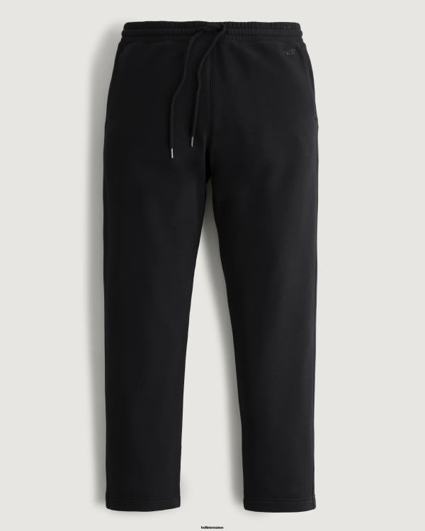 pantalon de survêtement droit Hommes noir Hollister bas RRRJX1211