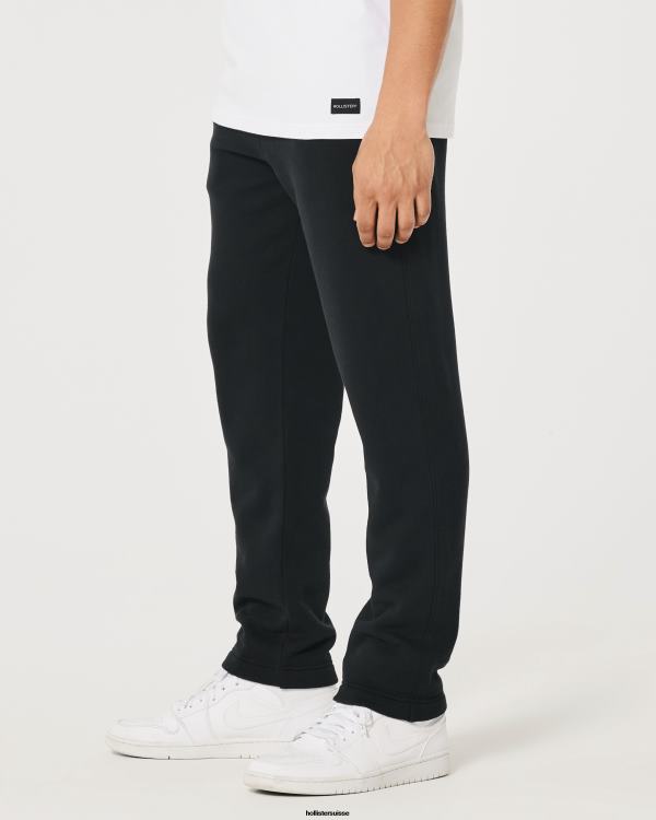 pantalon de survêtement droit Hommes noir Hollister bas RRRJX1211
