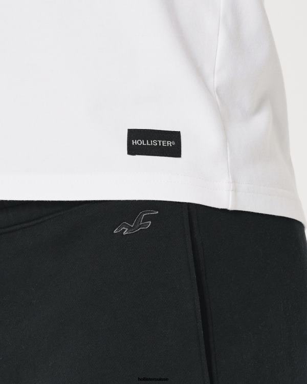 pantalon de survêtement droit Hommes noir Hollister bas RRRJX1211