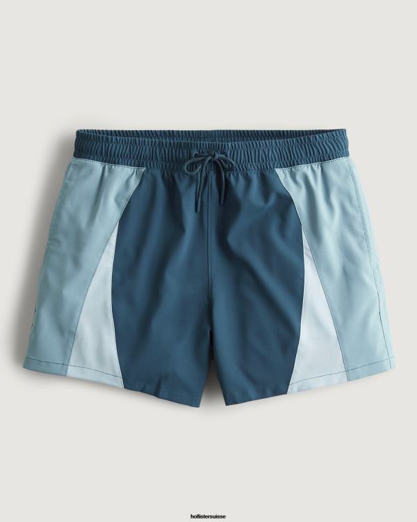 gilly hicks maillot de bain 5'' Hommes bleu Hollister bas RRRJX1402