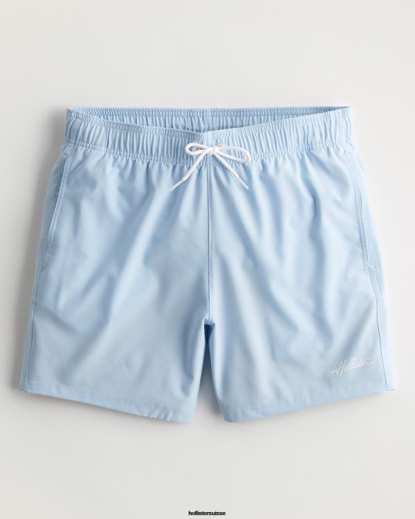 maillot de bain guard 5'' Hommes bleu clair Hollister bas RRRJX1109