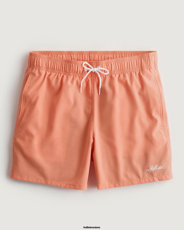 maillot de bain guard 5'' Hommes corail Hollister bas RRRJX1113