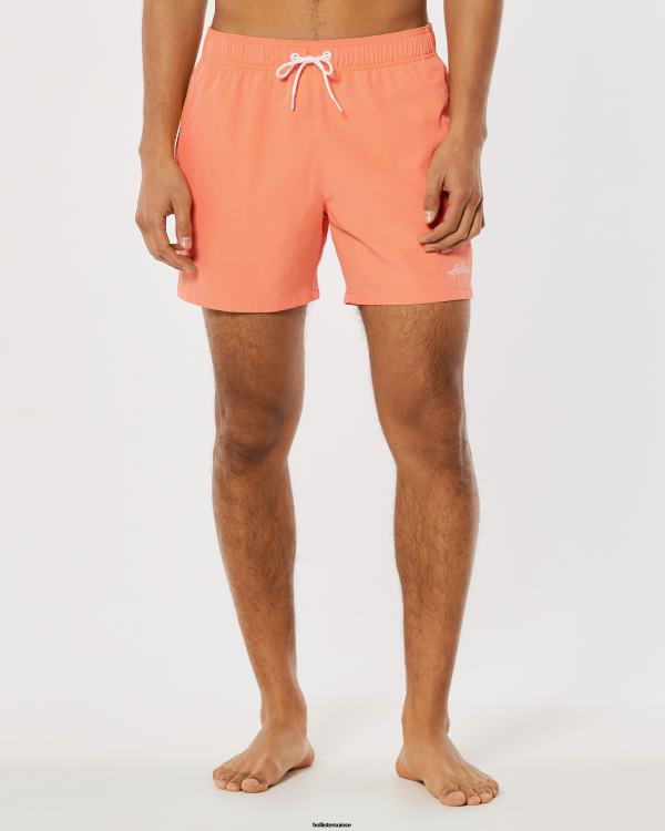 maillot de bain guard 5\'\' Hommes corail Hollister bas RRRJX1113