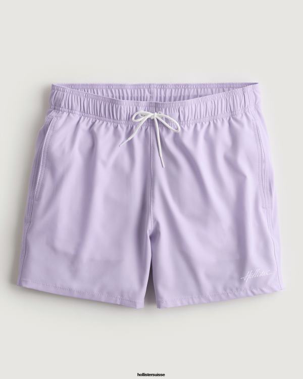 maillot de bain guard 5'' Hommes lilas Hollister bas RRRJX1118