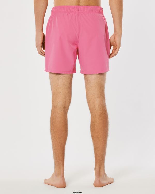 maillot de bain guard 5\'\' Hommes rose Hollister bas RRRJX1110