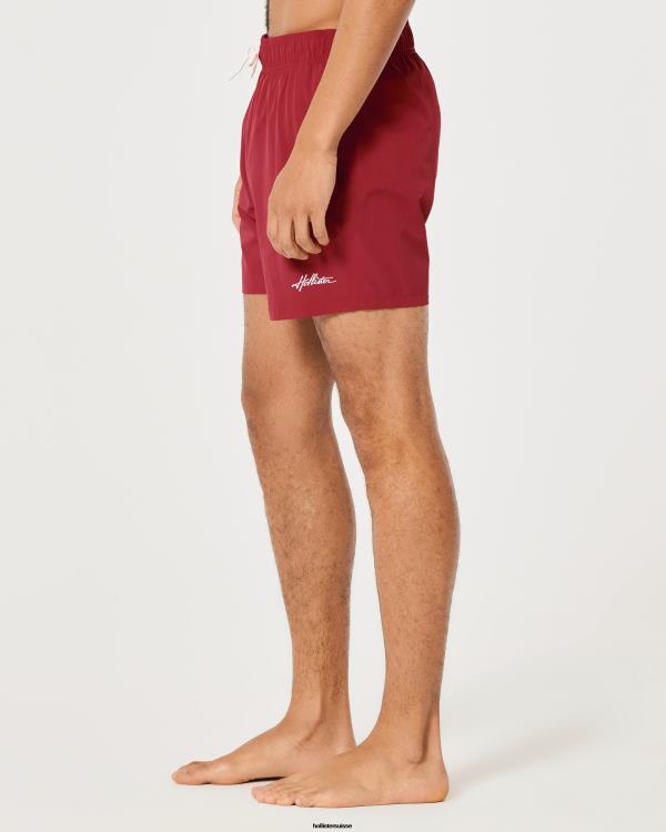 maillot de bain guard 5\'\' Hommes rouge Hollister bas RRRJX1111