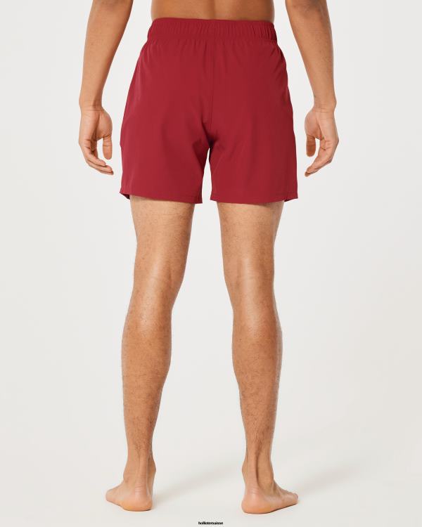 maillot de bain guard 5\'\' Hommes rouge Hollister bas RRRJX1111
