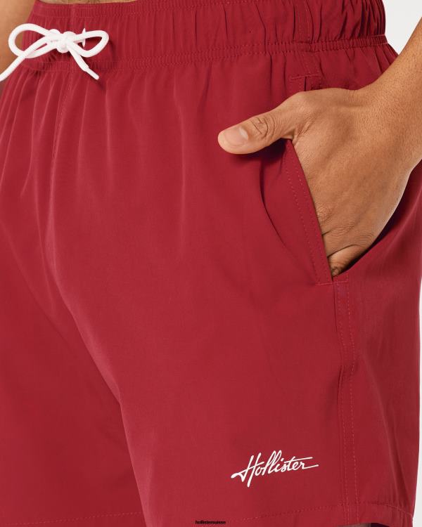 maillot de bain guard 5\'\' Hommes rouge Hollister bas RRRJX1111