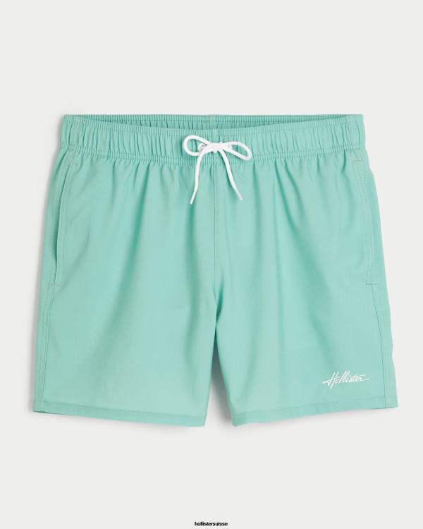 maillot de bain guard 5'' Hommes turquoise Hollister bas RRRJX1121