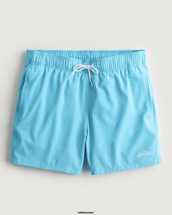 maillot de bain guard 5'' Hommes turquoise Hollister bas RRRJX1126