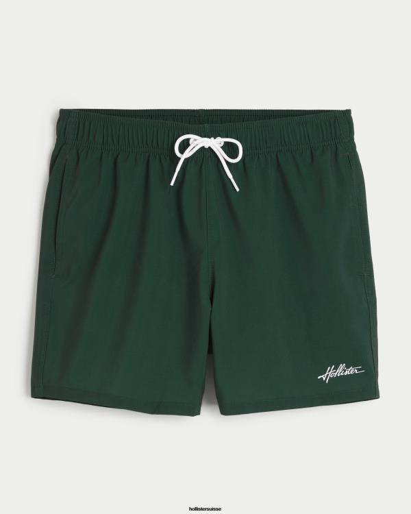 maillot de bain guard 5'' Hommes vert foncé Hollister bas RRRJX1119