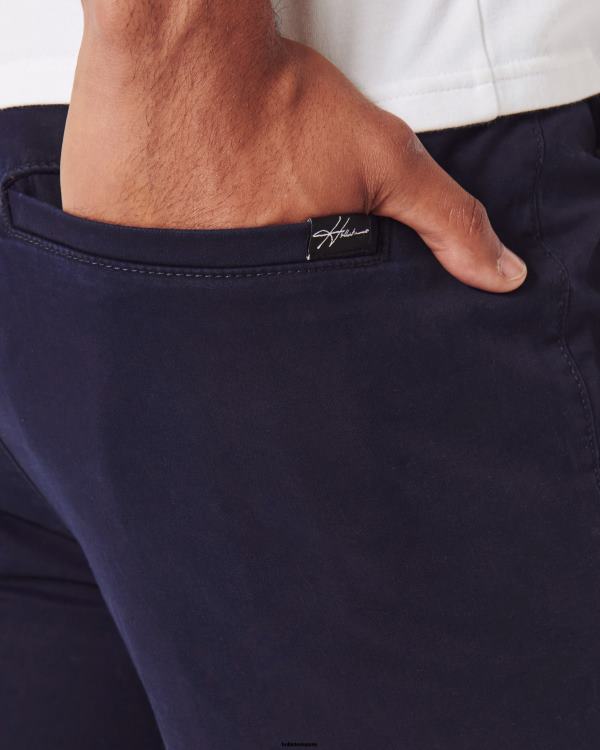pantalon chino skinny Hommes marine Hollister bas RRRJX1157