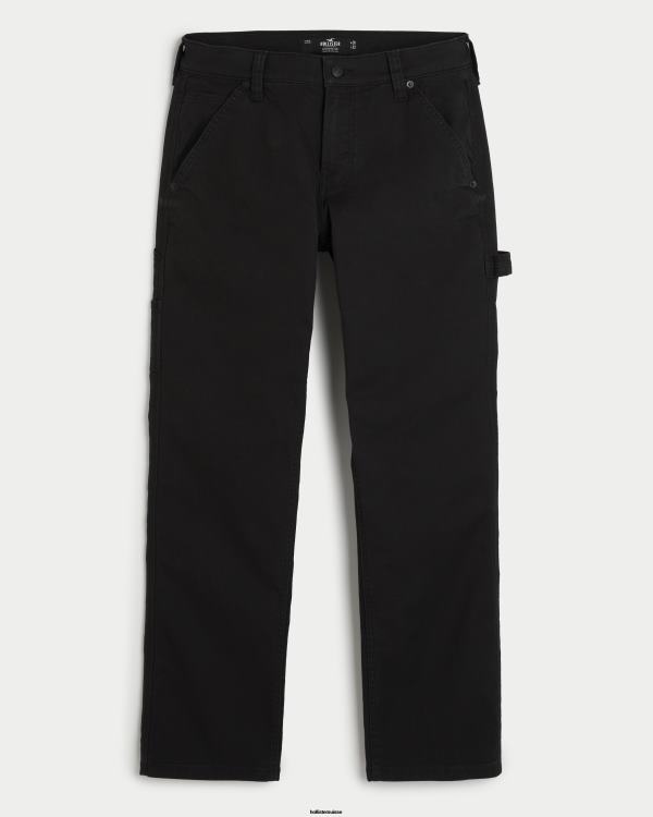 pantalon de charpentier droit Hommes noir Hollister bas RRRJX1285