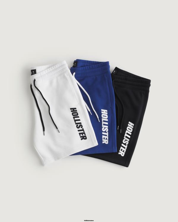Lot de 3 shorts graphiques en molleton avec logo 7'' Hommes multi Hollister bas RRRJX1406