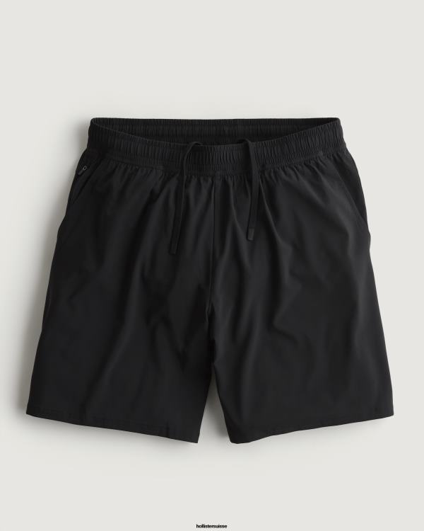 gilly hicks short actif 7'' Hommes noir Hollister bas RRRJX1215