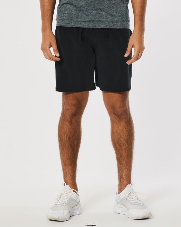 gilly hicks short actif 7\'\' Hommes noir Hollister bas RRRJX1215