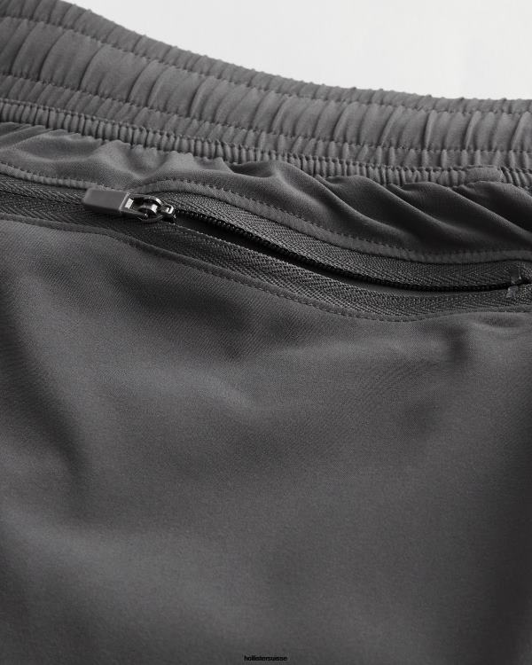 gilly hicks short doublé actif 5\'\' Hommes gris Hollister bas RRRJX1237