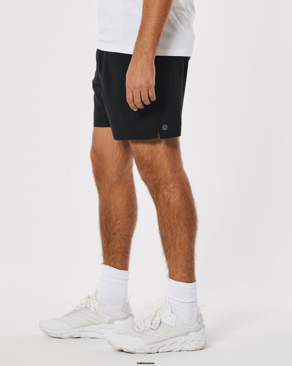 gilly hicks short doublé actif 5\'\' Hommes noir Hollister bas RRRJX1216
