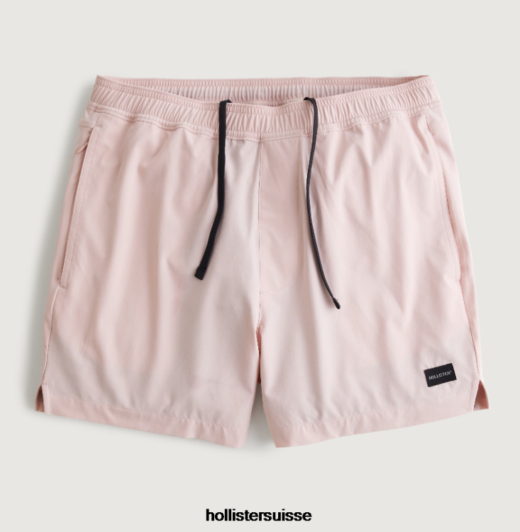 short actif hybride 5'' Hommes rose clair Hollister bas RRRJX1107