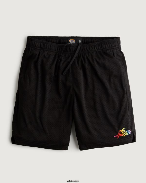 short avec logo Pride Mesh 7'' Hommes noir Hollister bas RRRJX612