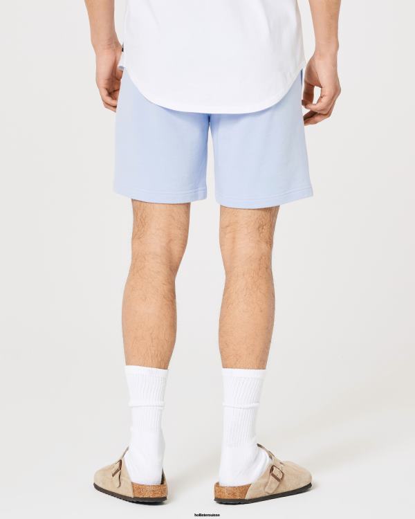 short graphique avec logo en molleton à changement de couleur 7\'\' Hommes bleu clair Hollister bas RRRJX1264