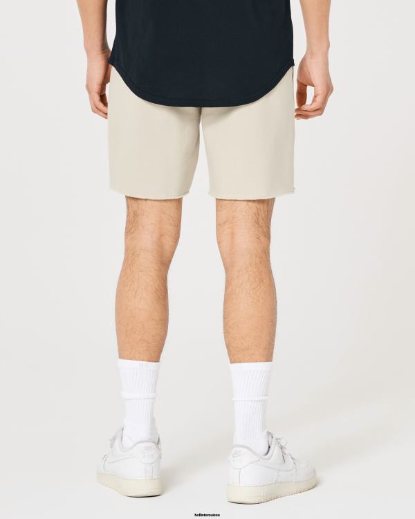 short graphique universitaire en polaire 7\'\' Hommes bronzer Hollister bas RRRJX1368