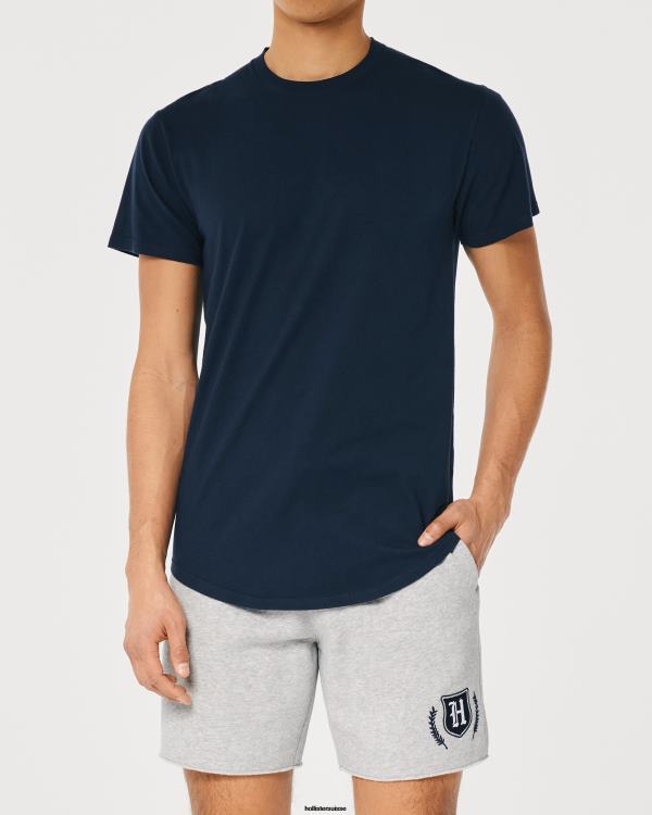 short graphique universitaire en polaire 7\'\' Hommes gris chiné Hollister bas RRRJX1335