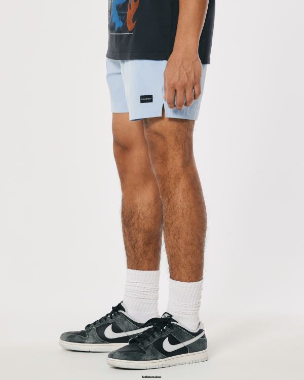 short hybride 5\'\' Hommes bleu clair Hollister bas RRRJX1102