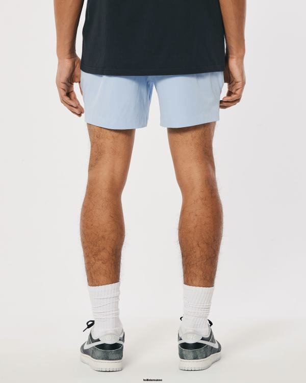 short hybride 5\'\' Hommes bleu clair Hollister bas RRRJX1102