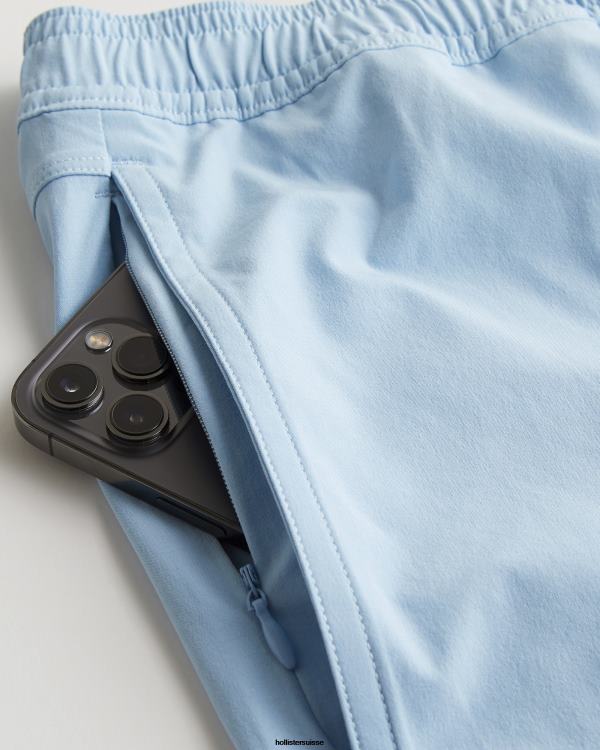 short hybride 5\'\' Hommes bleu clair Hollister bas RRRJX1102