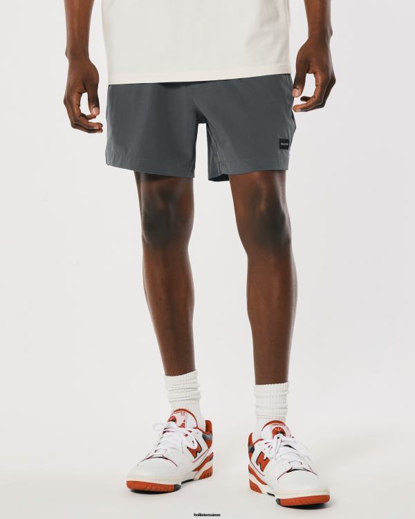 short hybride 5\'\' Hommes gris foncé Hollister bas RRRJX1101
