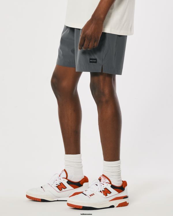 short hybride 5\'\' Hommes gris foncé Hollister bas RRRJX1101
