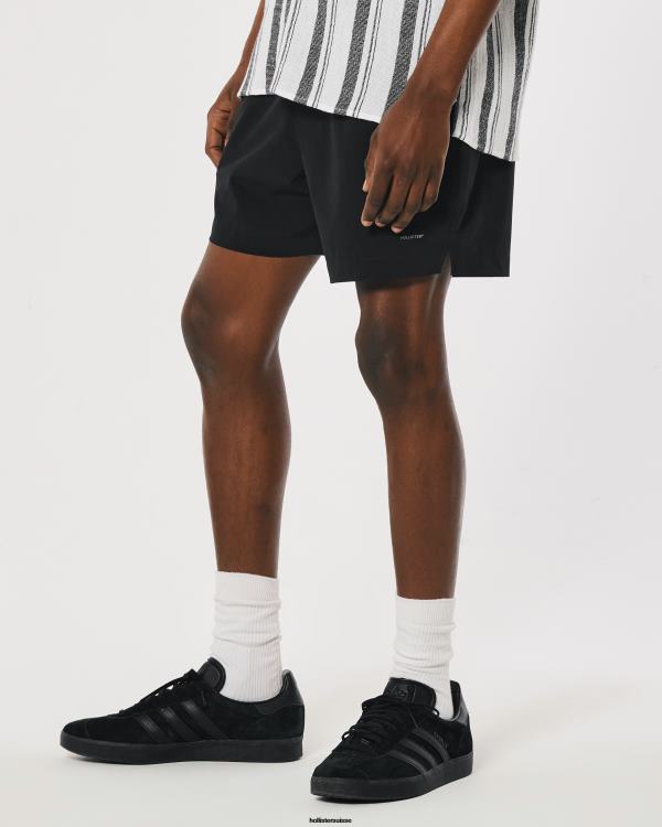short hybride 5\'\' Hommes noir Hollister bas RRRJX1100