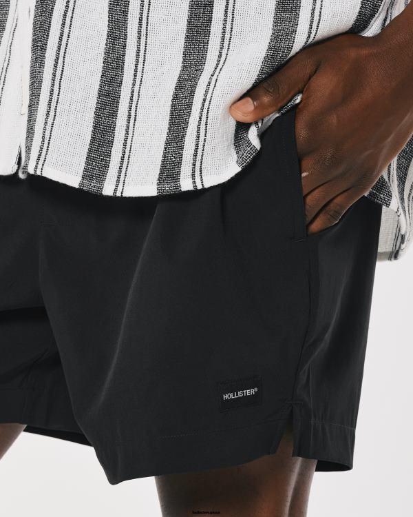 short hybride 5\'\' Hommes noir Hollister bas RRRJX1100