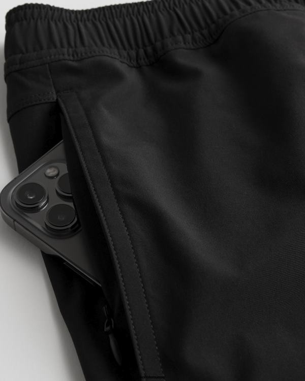 short hybride 5\'\' Hommes noir Hollister bas RRRJX1100