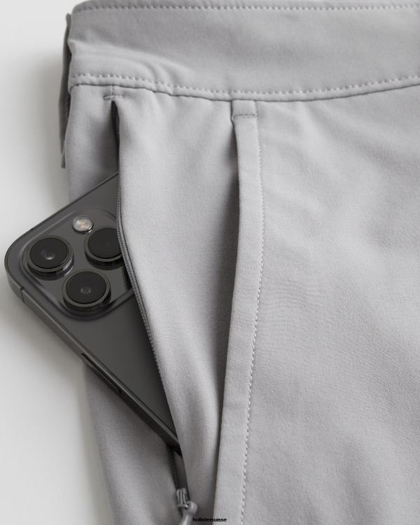 short hybride 7\'\' Hommes gris clair Hollister bas RRRJX1224