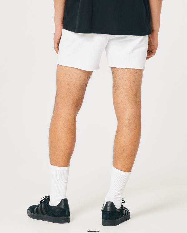 short molletonné logo 5\'\' Hommes blanc Hollister bas RRRJX1331