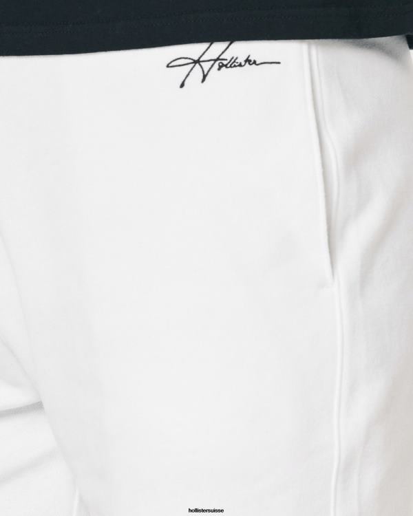 short molletonné logo 5\'\' Hommes blanc Hollister bas RRRJX1331