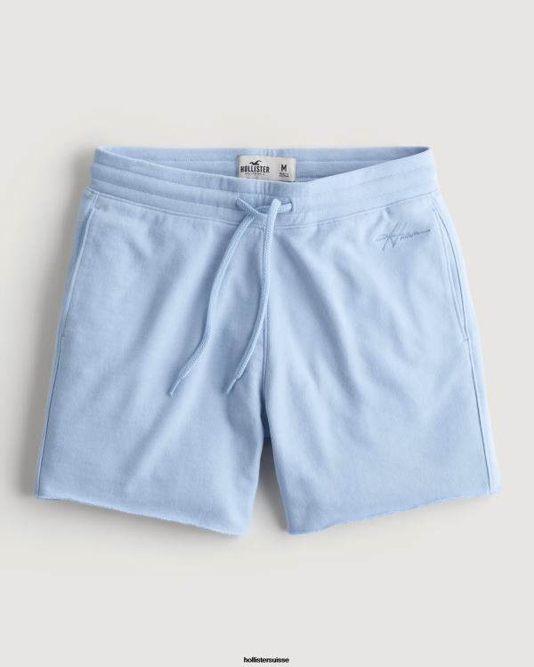 short molletonné logo 5'' Hommes bleu clair Hollister bas RRRJX1168