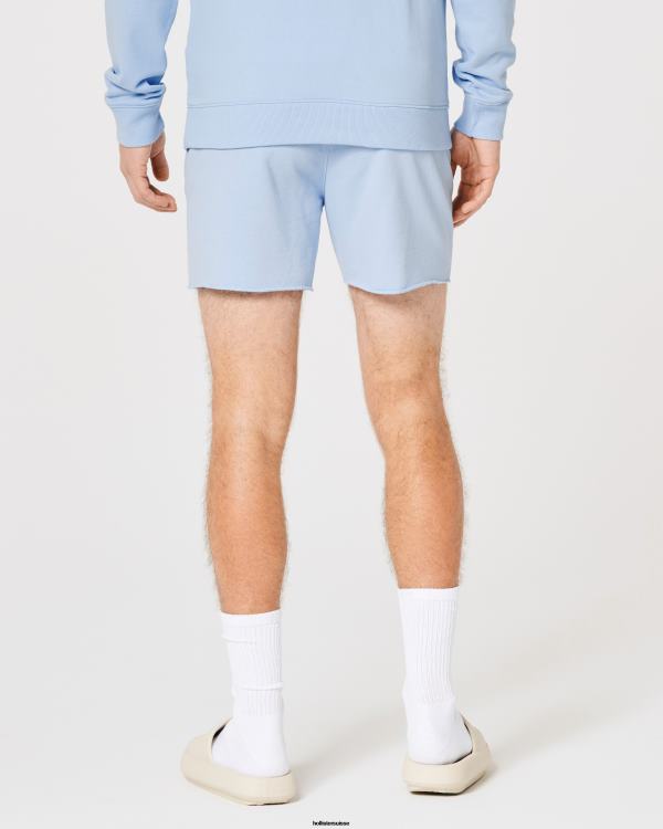 short molletonné logo 5\'\' Hommes bleu clair Hollister bas RRRJX1168