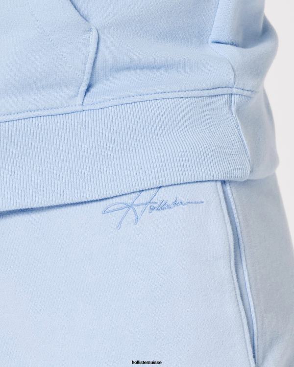 short molletonné logo 5\'\' Hommes bleu clair Hollister bas RRRJX1168