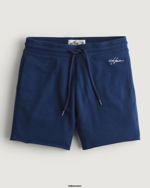 short molletonné logo 5'' Hommes bleu foncé Hollister bas RRRJX1185