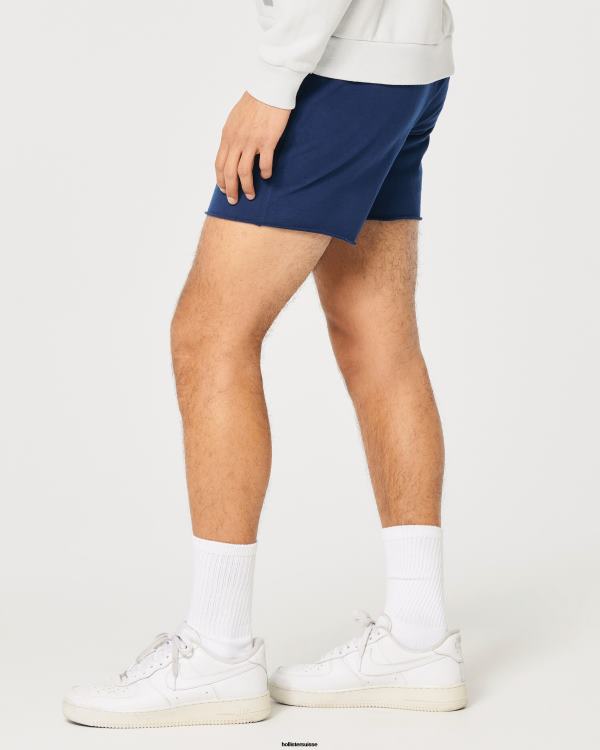 short molletonné logo 5\'\' Hommes bleu foncé Hollister bas RRRJX1185