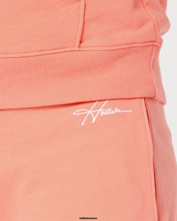 short molletonné logo 5\'\' Hommes corail Hollister bas RRRJX1221