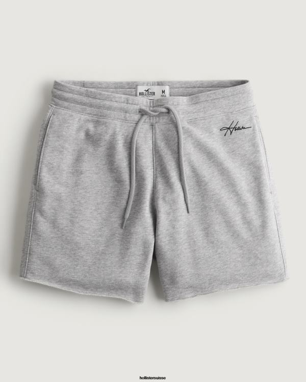 short molletonné logo 5'' Hommes gris chiné Hollister bas RRRJX1140