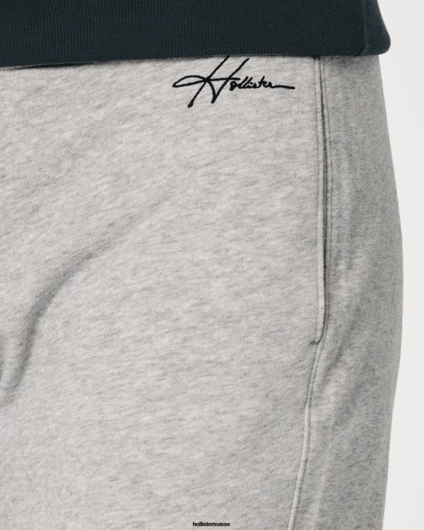 short molletonné logo 5\'\' Hommes gris chiné Hollister bas RRRJX1140
